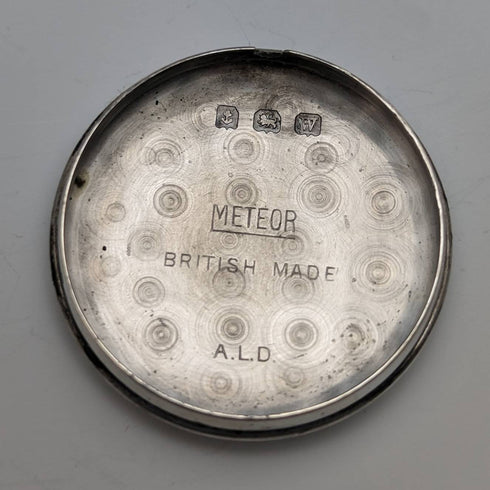 1946 年英國復古 Russell 腕錶 純銀錶殼 波紋管皮帶 效果很好